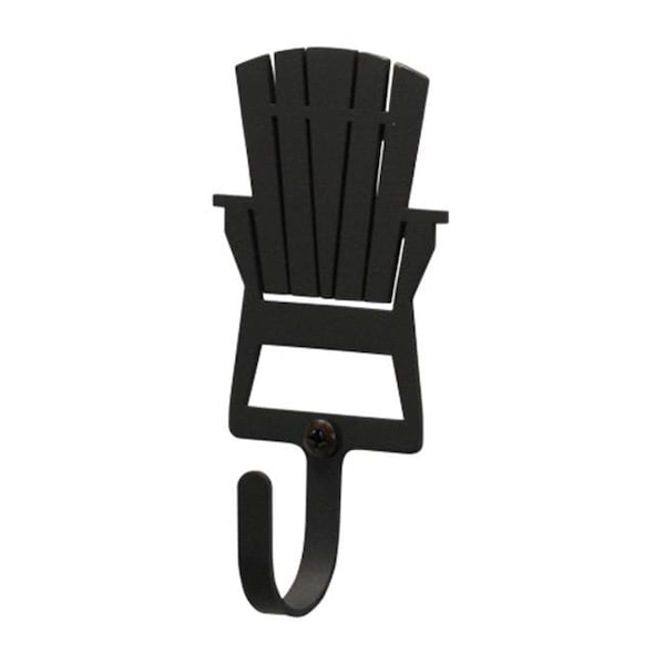 Village Wrought Iron Village Wrought Iron WH-119-S Adirondack Wall Hook Small - Black WH-119-S - main